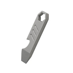 Hot Mini Titanium Alloy Keychain Multi Tools Pry Bar EDC Crowbar Bottle Opener 07FC0E-D4 - KOEEK