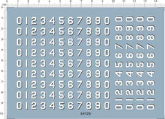 1/350 USN US NAVY PLA 7mm 0-9 Hull Number Battle Ship Markings Water Slide Decal 07FC0E-D4 - KOEEK