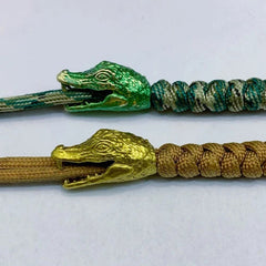 Crocodile Head Brass Bead Parachute Cord Knife Lanyard Pendant DIY Accessories 07FC0E-D4 - KOEEK