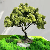 12cm Wooden Mini Tree Model Wire Green Tree Sand Table DIY Craft Materials 07FC0E-D4 - KOEEK