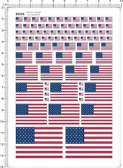 4-40mm Flag of United States American US National Flag Marking Water Slide Decal 07FC0E-D4 - KOEEK