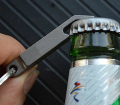 Large Size Titanium Alloy Bottle Opener Keychain Pendant Multi EDC with Key Ring EDC - KOEEK