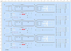 1/700 Japanese Heavy Destory Akizuki-class Battleship Model Water Slide Decal 07FC0E-D4 - KOEEK