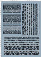 2-10mm Black WWII Military Battle Damaged scratch Letter Markings Water Decal 07FC0E-D4 - KOEEK