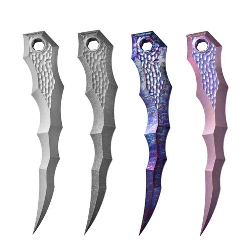 EDC Titanium Alloy Beads Pendant Paracord Outdoor Decorations Bracelet Tools 07FC0E-D4 - KOEEK