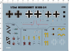 Detail Up 1/72 WW II German BF-109E 3 4 ME-109 messerschmitt Fighter Model Decal 07FC0E-D4 - KOEEK