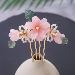 Hanfu Tassel Hair Clip Set Vintage Chinese Side Clips Headpiece Accessories 07FC0E-D4 - KOEEK