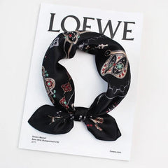 Pure Mulberry Silk Square Scarf For Hair Women Men Natural Silk Neckerchief 07FC0E-D4 - KOEEK