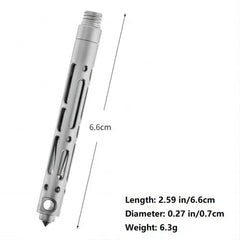 Titanium Mini Ballpoint Pen Portable Writing Pen Keychain EDC Multifunction Gift 07FC0E-D4 - KOEEK