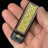 Blood Sandalwood Mechanical Push Haptic Slider Elegant EDC Fidget Slider 07FC0E-D4 - KOEEK