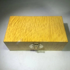 Golden Nanmu Jewelry Box 15×9×6cm Luxury Solid Wood Jewelry Storage Box GIFT 07FC0E-D4 - KOEEK