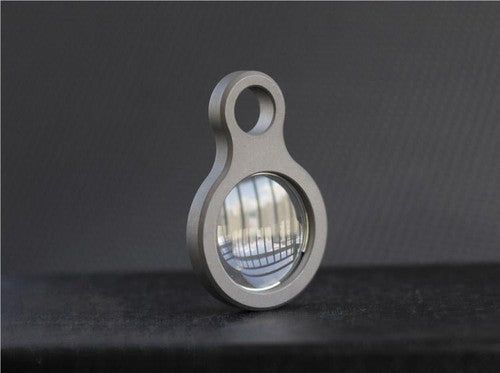 EDC Titanium Alloy Magnifier Glass Convex Lens Outdoor Portable Multi Tool 07FC0E-D4 - KOEEK
