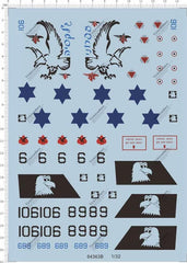 Super Detail Up 1/32 Scale Israeli airforce F15 F15I Model Kit Water Decal 07FC0E-D4 - KOEEK