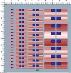 4-16mm 1/64 1/24 1/18 1/10 USA American National flag Model Markings Water Decal 07FC0E-D4 - KOEEK