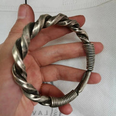Vintage Indigenous Handmade Antique Collection Silver Bracelet 125 07FC0E-D4 - KOEEK