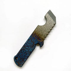 Hot Titanium Alloy Keychain Pry Bar Pendant Tool Crowbar Opener Outdoor Multi 07FC0E-D4 - KOEEK