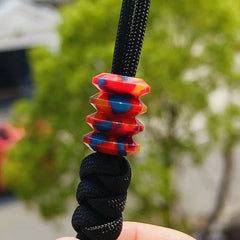 Resin Knife Lanyard Bead Paracord Necklace Pendant Bracelet Bead EDC Charm DIY 07FC0E-D4 - KOEEK