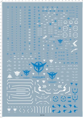 Detail 1/60 PG GN-001 Celestial Being GDM EXIA Figure Markings Water Slide Decal 07FC0E-D4 - KOEEK