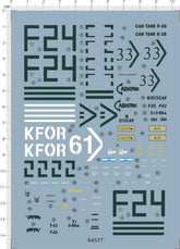 1/35 M1A2 Abrams F2 F4 Operation Iraq Freedom Kosovo KFOR Tank Water Slide Decal 07FC0E-D4 - KOEEK