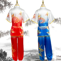 Chinese Style Kung Fu Wushu Tai Chi Suit Arts Uniform Performance Jacket Pants 07FC0E-D4 - KOEEK