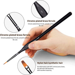 new Golden Maple Miniature Paint Brushes, 15PC Model Brushes Micro 15BK, Black GOLDEN MAPLE - KOEEK