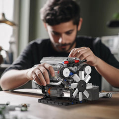 new Mould King V8 Engine Building Blocks Sets, MOC Scale Model Kit with Battery... MOULD KING - KOEEK