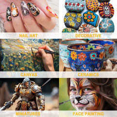 new Golden Maple Miniature Paint Brushes, 15PC Model Brushes Micro 15BK, Black GOLDEN MAPLE - KOEEK