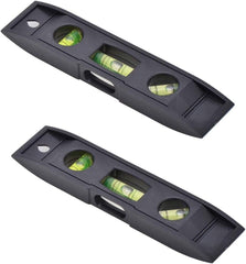 new 6 Inch Torpedo Level, Magnetic Box Level with 45°/90°/180°Bubbles, Black 07FC0E-D4 - KOEEK