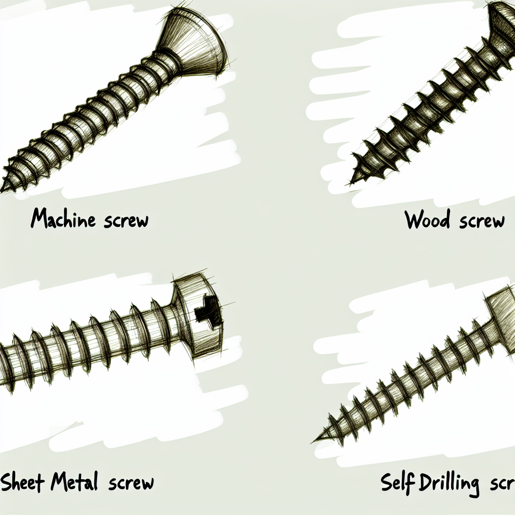 What are the types of screw threads?