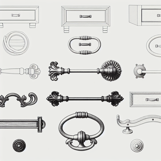 What are the styles of decorative hardware?