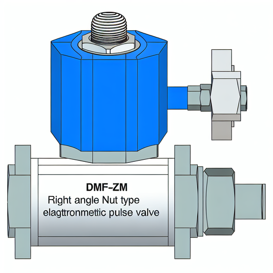 DMF-ZM right angle nut type electromagnetic pulse valve