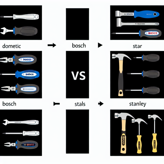 What is the current gap between domestic hardware tools (screwdrivers, etc.) and imported tools (Bosch, Star, Stanley)?