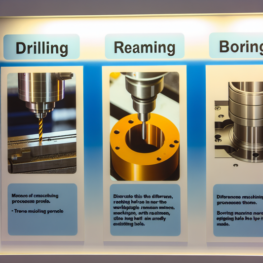 Drilling, reaming, boring, what is the difference?