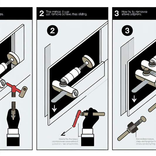 I used three methods to remove the sliding screws. The operation is quick and easy.