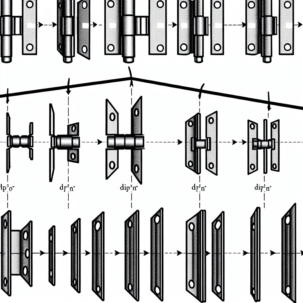 What are the opening angles of the hinges?