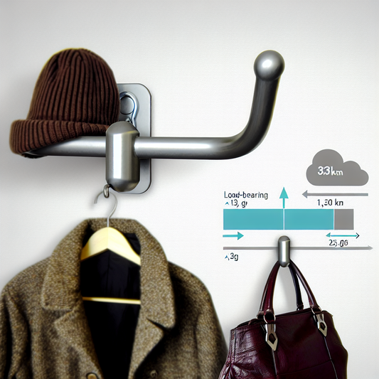 What is the load-bearing capacity of the clothes hook?