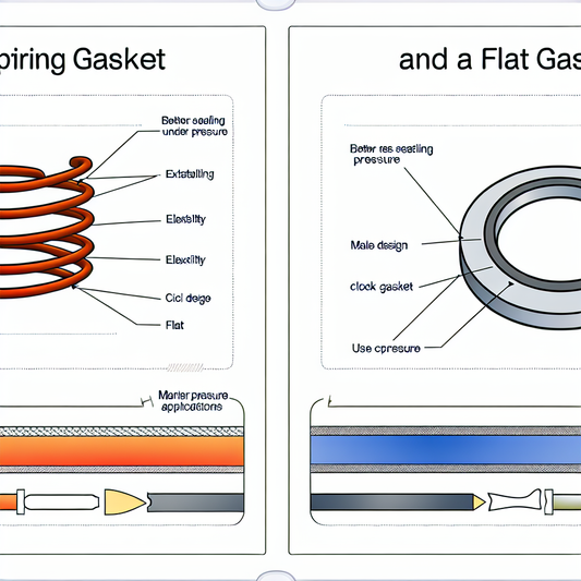 What is the difference between a spring gasket and a flat gasket?