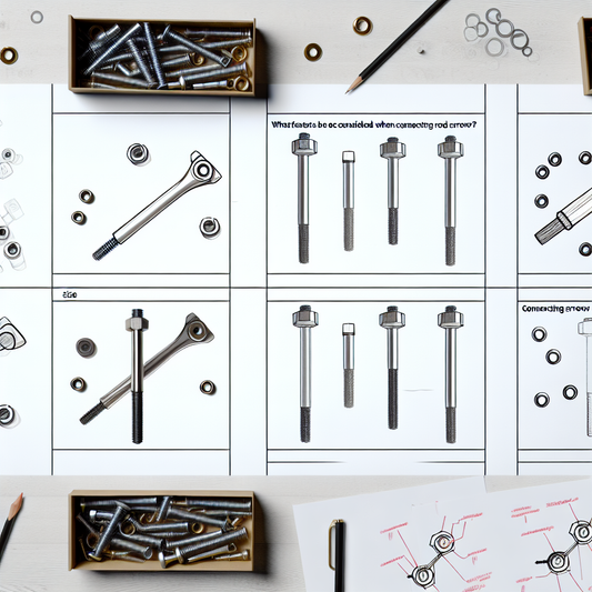 What factors should be considered when choosing connecting rod screws?