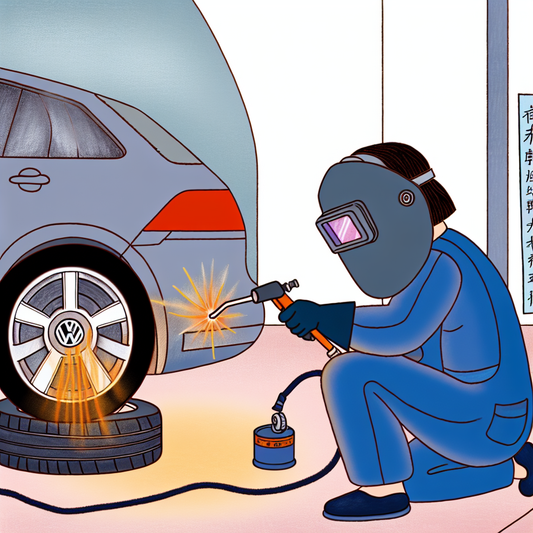 The Volkswagen anti-theft screw cannot be removed. It costs 100 yuan to hire a professional to remove it directly with electric welding.