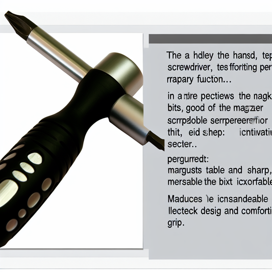 WIHA magazine-type screwdriver: sharp tool, good at its job
