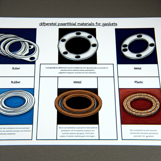 What are the choices for the material of the gasket?