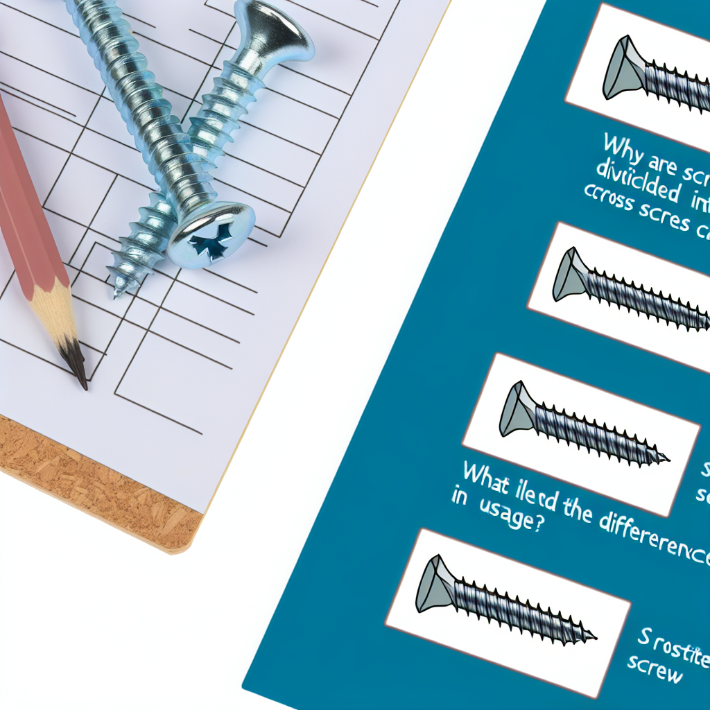 Why are screws divided into slotted screws and cross screws? What are the differences in usage? I learned a lot again today