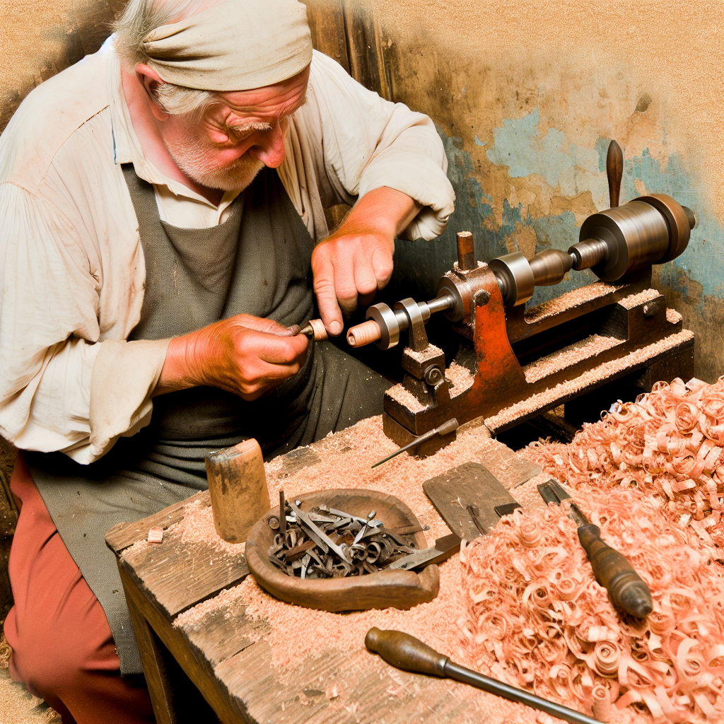 The old master lathes a copper nut. It can be taped, so why does it have to be so complicated?