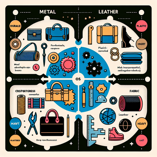 Share the advantages and disadvantages of various materials for bag hardware accessories