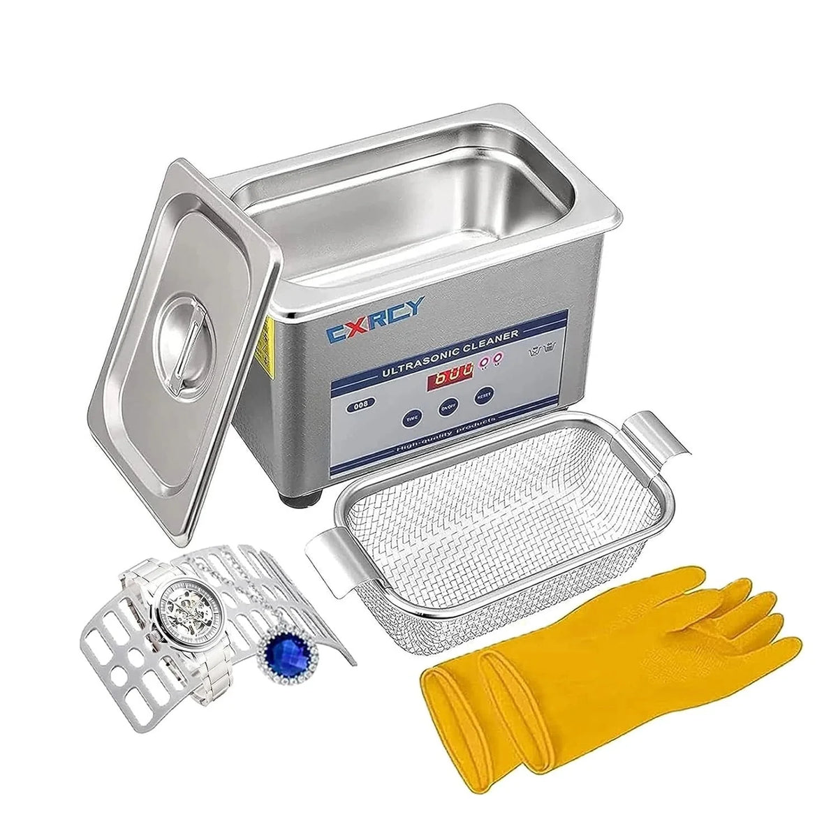 0.8-liter ultrasonic jewelry cleaner Professional cleaning equipment 07FC0E-D4 - KOEEK [1]