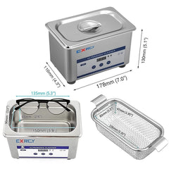 0.8-liter ultrasonic jewelry cleaner Professional cleaning equipment 07FC0E-D4 - KOEEK [2]