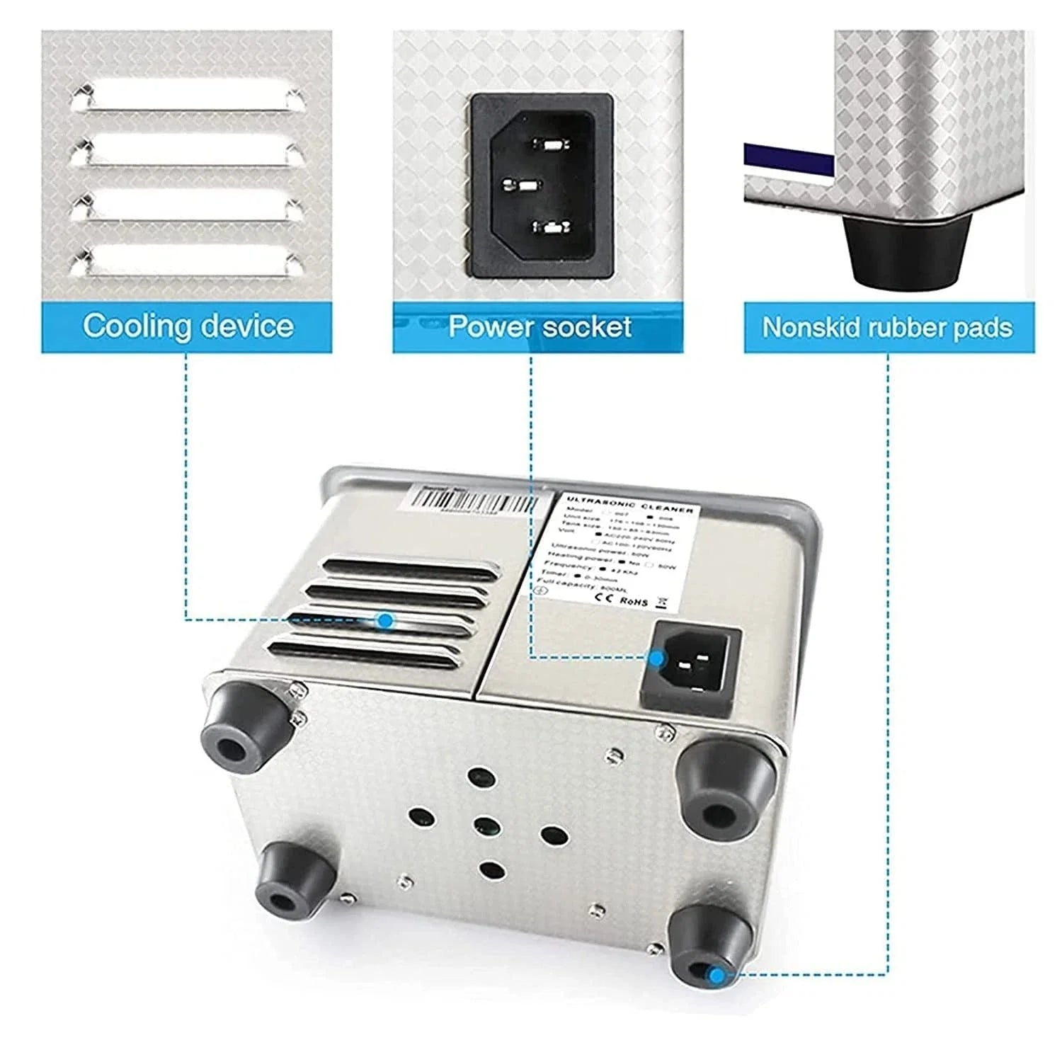 0.8-liter ultrasonic jewelry cleaner Professional cleaning equipment 07FC0E-D4 - KOEEK [8]