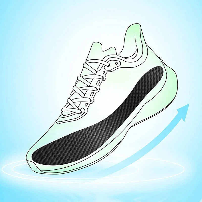 0.8mm Thickness 1 Pair Carbon Fiber Insole Shoe-Pad for Soccer Basketball Boots 07FC0E-D4 - KOEEK [3]