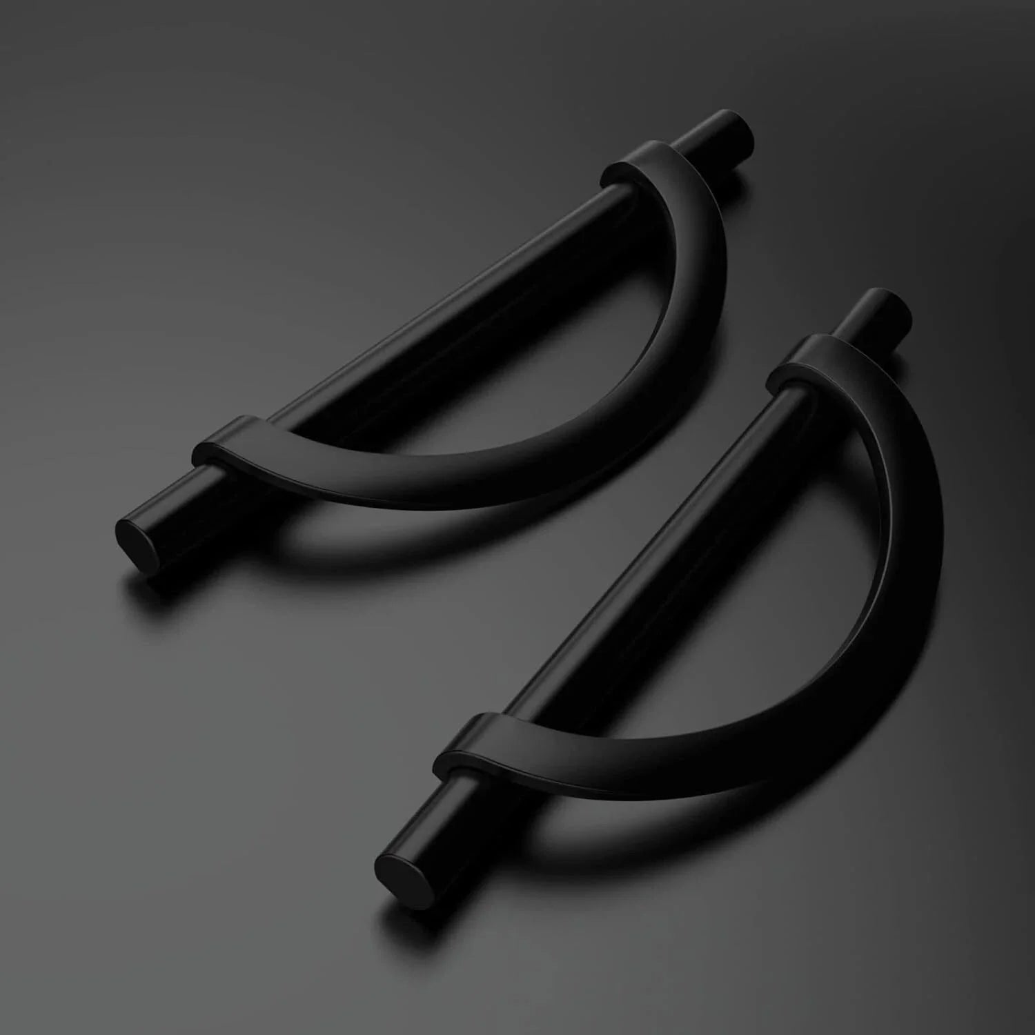 10 Pack Matte Black Cabinet Pulls 5 in (128 mm) Drawer Pulls 07FC0E-D4 - KOEEK [2]