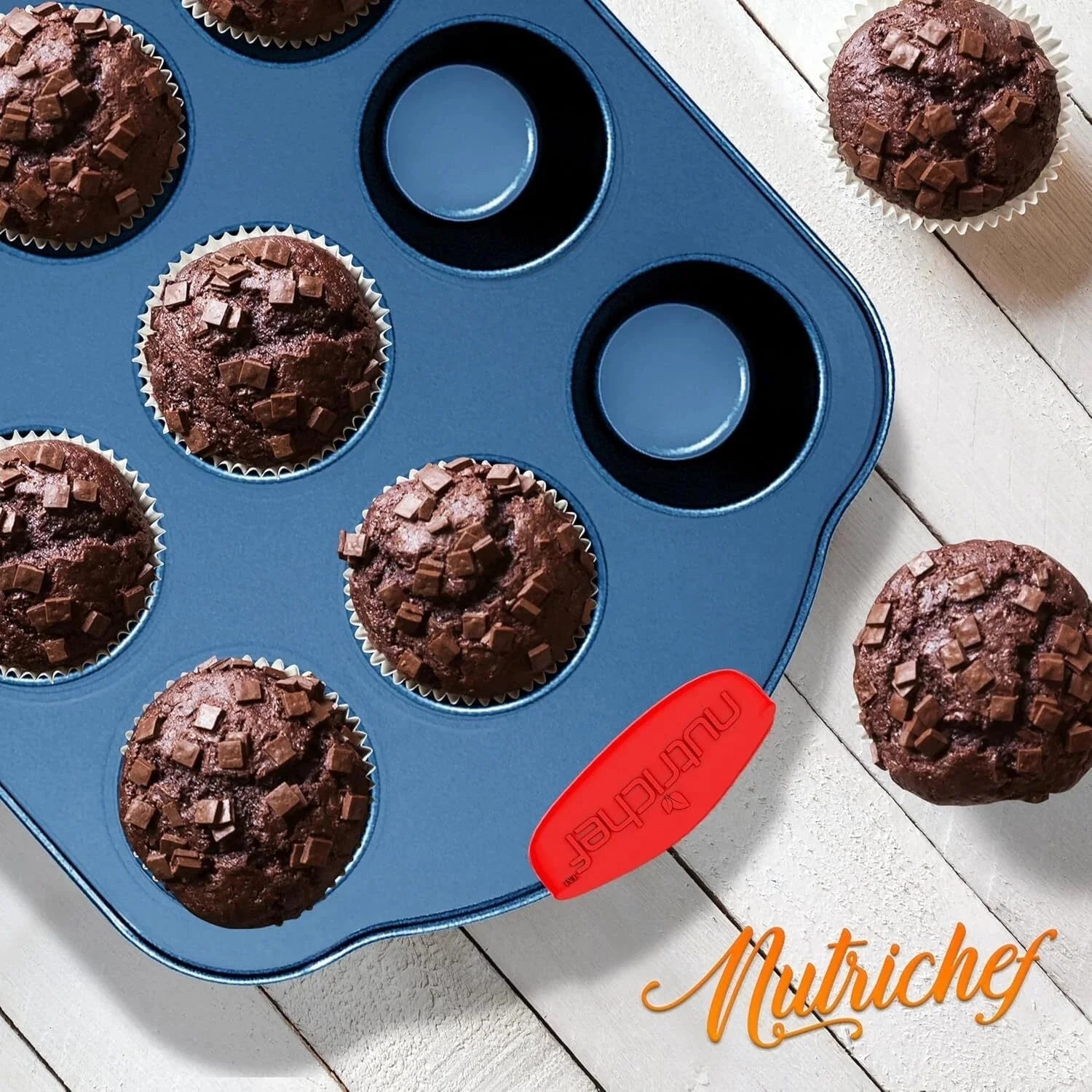 10-Piece Nonstick Bakeware Set - Premium Carbon Steel Baking Pans w/Silicone 07FC0E-D4 - KOEEK [9]